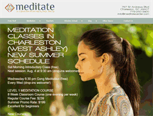 Tablet Screenshot of meditatecenter.com